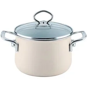 RIESS Fleischtopf mit Glasdeckel NOUVELLE 16cm/2l Creme beige