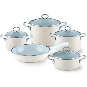 RIESS Kochgeschirr Set 5-tlg. NOUVELLE Creme beige