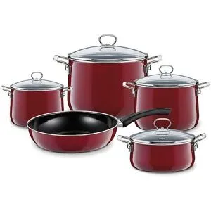 RIESS Kochgeschirr Set 5-tlg. NOUVELLE Rosso dunkelrot