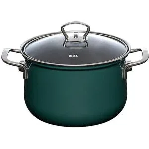 RIESS Fleischtopf mit Glasdeckel TEAL 20cm/3,5l Blaugruen petrol baby