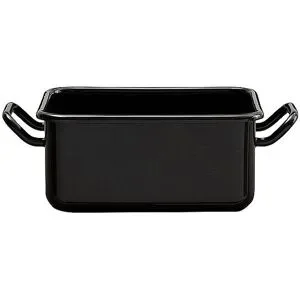 RIESS Mini Back- und Servierform 15x11x7cm/0,7l Schwarzemaille schwarz baby