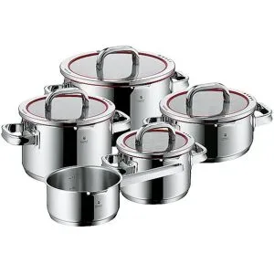 WMF Function 4 Topfset Induktion 5-teilig Cromargan silber