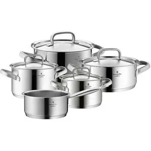 WMF Gourmet Plus Topf Set 5tlg Cromargan silber