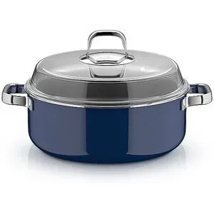 WMF Schmortopf 28cm FUSIONTEC MINERAL PRO Tim Raue Dunkelblau  dunkelblau baby