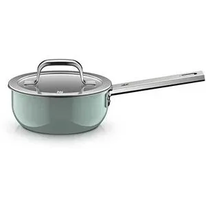 WMF Stielkasserolle mit Deckel FUSIONTEC MINERAL PRO 16cm  Eucalyptus Haze hellgrün baby