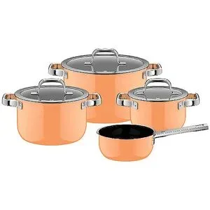 WMF Kochtopf Set 4tlg. FUSIONTEC MINERLA PRO Papaya Orange  orange