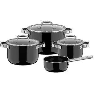 WMF Kochtopf Set 4tlg. FUSIONTEC MINERLA PRO Black schwarz