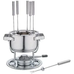 SPRING Fondue Garnitur DAVOS 17 cm silber