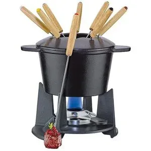 SPRING Guss Fondue Grenoble (Schwarz Matt) schwarz