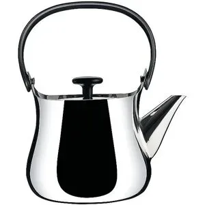 Alessi Teekanne / Wasserkessel 0,9 l Edelstahl silber