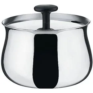 Alessi Zuckerdose Cha Edelstahl silber