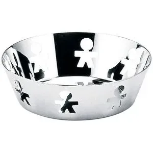 Alessi Obstschale Girodonto 18cm  silber