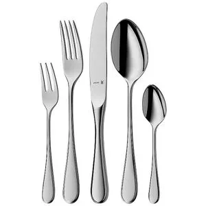 WMF Kent Plus Besteck Set 12 Personen 66 teilig  silber