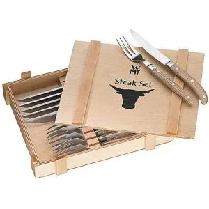 WMF Ranch Steakbesteck-Set 12tlg silber baby