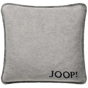 JOOP! Kissenhülle Uni Doubleface 50x50cm (Ash-Anthrazit) grau