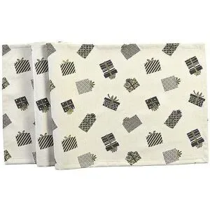 SANDER  Weihnachts Tischläufer 50x138cm PACCHI Taupe /Anthrazit  grau