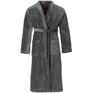 Vossen Unisex Bademantel FEELING-L Flanell grau   M baby