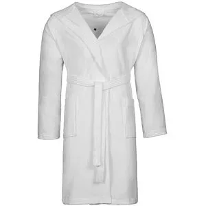 Vossen Unisex Bademantel TEXAS Weiss weiss   S Damen