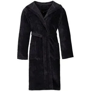 Vossen Unisex Bademantel TEXAS Schwarz schwarz   S Damen