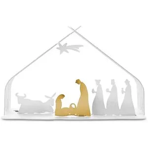 Alessi Weihnachtskrippe Bark Crib weiss