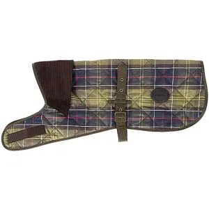 BARBOUR Hundemantel Tartan olive   L Herren