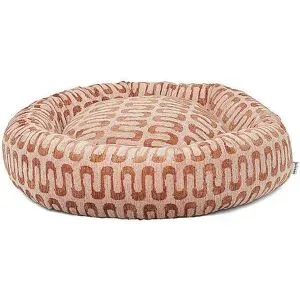 DOGGUO Hundebett ROUND RETRO-WAVE braun   S Damen