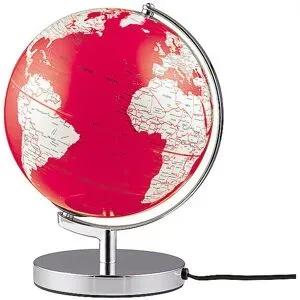 EMFORM Leuchtglobus Terra Light 25cm rot/weiß keine Farbe