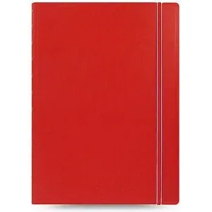 FILOFAX Notizbuch A4 nachfüllbar RULED RED rot baby