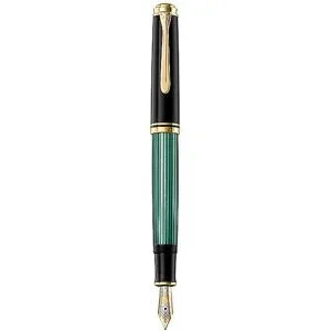 Pelikan Füllhalter M600 Schwarz-Grün Medium mit Etui  dunkelgrün baby