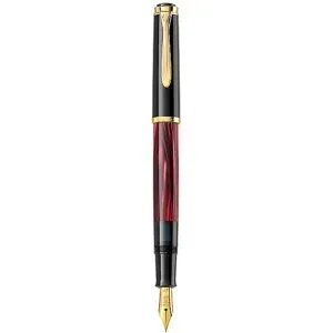 Pelikan Füllhalter M200 Rot Mamoriert Fein mit Etui  rot baby