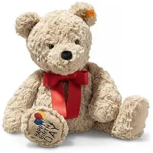 STEIFF Jimmy Teddybär ? Happy Birthday 35cm beige