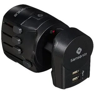 Samsonite Weltweiter Adapter 3-Polig  schwarz Damen
