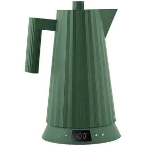 Alessi Wasserkocher 1,7l Plissee Th. Harz / Gruen dunkelgrün
