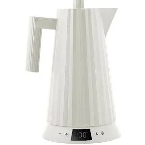 Alessi Wasserkocher 1,7l Plissee Th. Harz / Weiss weiss baby