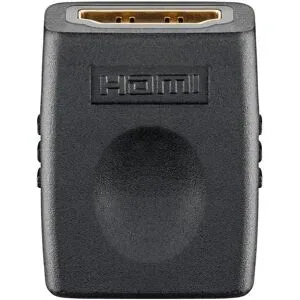 Goobay HDMI-Adapter Kupplung - Adapter HDMI F/HDMI F - 4K Ultra HD 2160p - Vergoldet