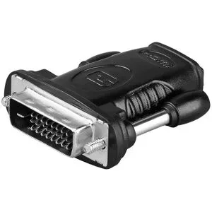 Goobay HDMI auf DVI-D - HDMI-DVI-Adapter- HDMI auf DVI-D - 24 + 1 pin - TV & Monitor - Schwarz