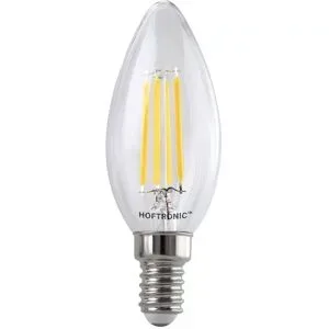 HOFTRONIC E14 LED Glühlampe - 4W 470lm - 2700K warmweiß - Ersetzt 40 Watt - C37 - E14 Fassung - Kerzenlampe - Kleiner Fassung