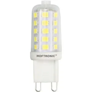 HOFTRONIC G9 LED Lampe - 3W 300lm - 6500K tageslichtweiß - 230V - Ersetzt 30 Watt - G9 Fassung - Stiftlampe - Stiftsockellampe