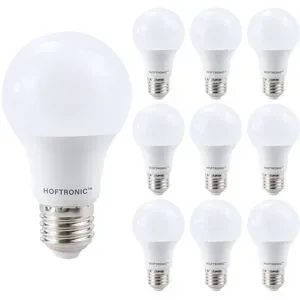 HOFTRONIC 10x E27 LED Lampe - 10,5W 1055lm - 2700K warmweiß - Ersetzt 75 Watt - E27 Fassung - A60 Glühbirne - Große Fassung
