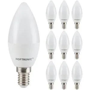 HOFTRONIC 10x E14 LED Lampe - 4,8W 470lm - 6500K tageslichtweiß - Ersetzt 40 Watt