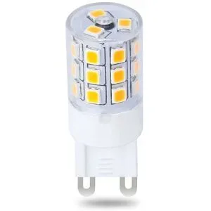 HOFTRONIC G9 LED-Lampe - 3 Watt 280 Lumen - Dimmbar - 2700K Warmweiß - 230 V - Ersetzt 30 Watt - T4 Halogen