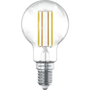 HOFTRONIC Smart WiFi LED-Glühlampe - E14-Fassung - 4,9 Watt 470 Lumen - P45 - E14-Fassung - Silberne Fassung - 1800-3000K Dimmbar - Smart Glühlampe