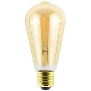 HOFTRONIC LED-Glühlampen E27 - 9 Watt 950 Lumen - ST64 Edison - 2200K Warmweißes Licht - Dimmbar - Bernstein