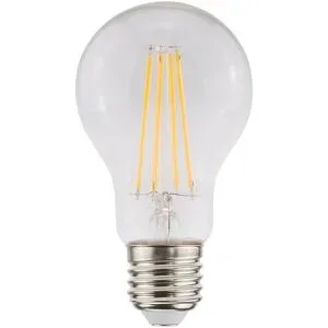 HOFTRONIC E27 LED-Glühlampe A60 - Energieeffizienzklasse A - 3,8 Watt - 806 Lumen - 2700K Warmweiß - Transparentes Glas
