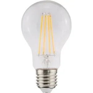 HOFTRONIC E27 LED-Glühlampe A60 - Energieeffizienzklasse A - 5 Watt - 1055 Lumen - 2700K Warmweiß - Transparentes Glas