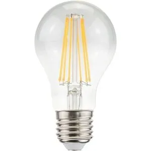 HOFTRONIC E27 LED-Glühlampe A60 - Energieeffizienzklasse A - 7,5 Watt - 1521 Lumen - 2700K Warmweiß - Transparentes Glas