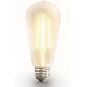 HOFTRONIC SMART Smart Filament Lampe - ST64 Edison-Lampe - E27 - 7W 806lm - CCT White Ambiance - Wifi & Bluetooth - Google Home, Amazon Alexa en Siri - LED Glühbirne