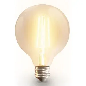HOFTRONIC SMART Smart Filament Lampe - G95 - E27 - 7W 806lm - CCT White Ambiance - Wifi & Bluetooth - App Steuerung - Google Home, Amazon Alexa en Siri - Glühbirne