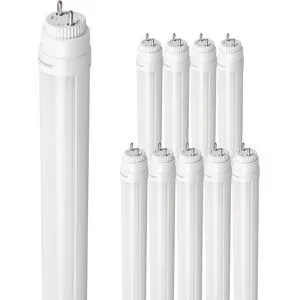 HOFTRONIC 10x LED Röhre 120cm - T8 G13 - 12/18W 3600lm (200lm/W) - 6000K tageslichtweiß - Flimmerfrei - Ersetzt 150W (150W/860) - Inkl. Starter - Aluminiumröhre - LED Leuchtstoffröhre