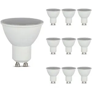 V-TAC 10x GU10 LED Spot - 4,5 Watt 400 Lumen - 4000K neutralweiß - Ersetzt 35 Watt - GU10 Fassung - LED Reflektor - Universalfassung